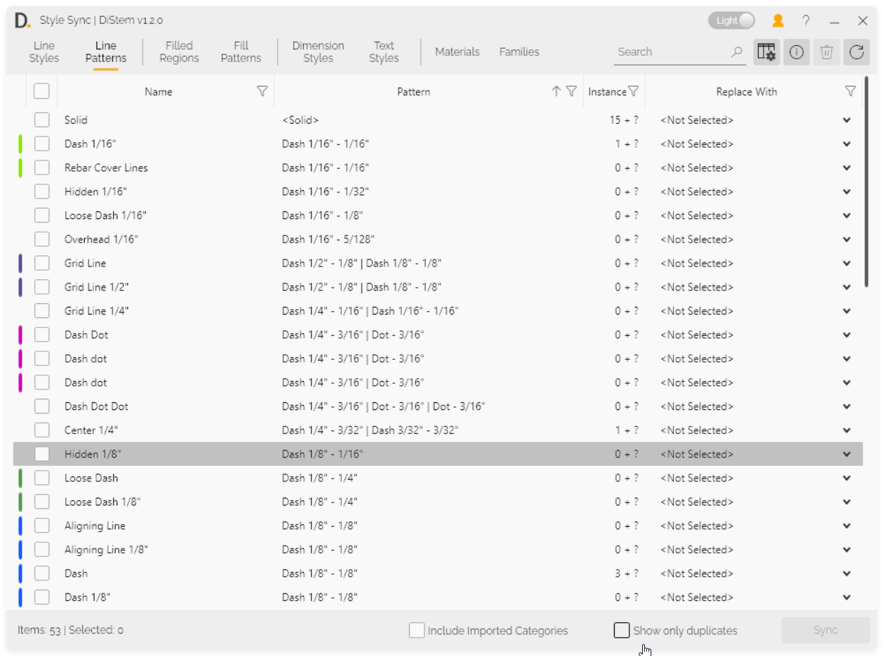 DiStem Style Sync - General - Tabs and Sync